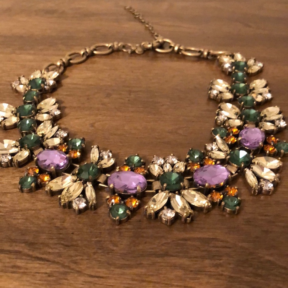 J Crew Bejeweled Necklace
